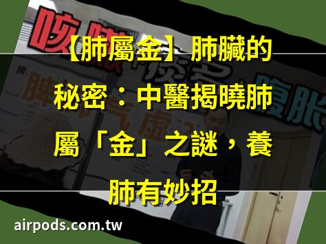 肺與大腸相表裡：臟與腑的關係｜中醫知識