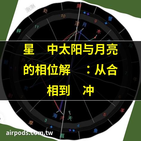 太陽合相月亮｜星盤中太陽與月亮的相位解讀：從合相到對衝